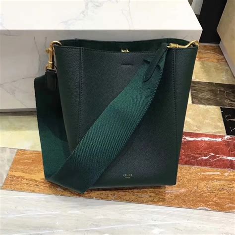 celine small seau sangle|Celine 16 bucket.